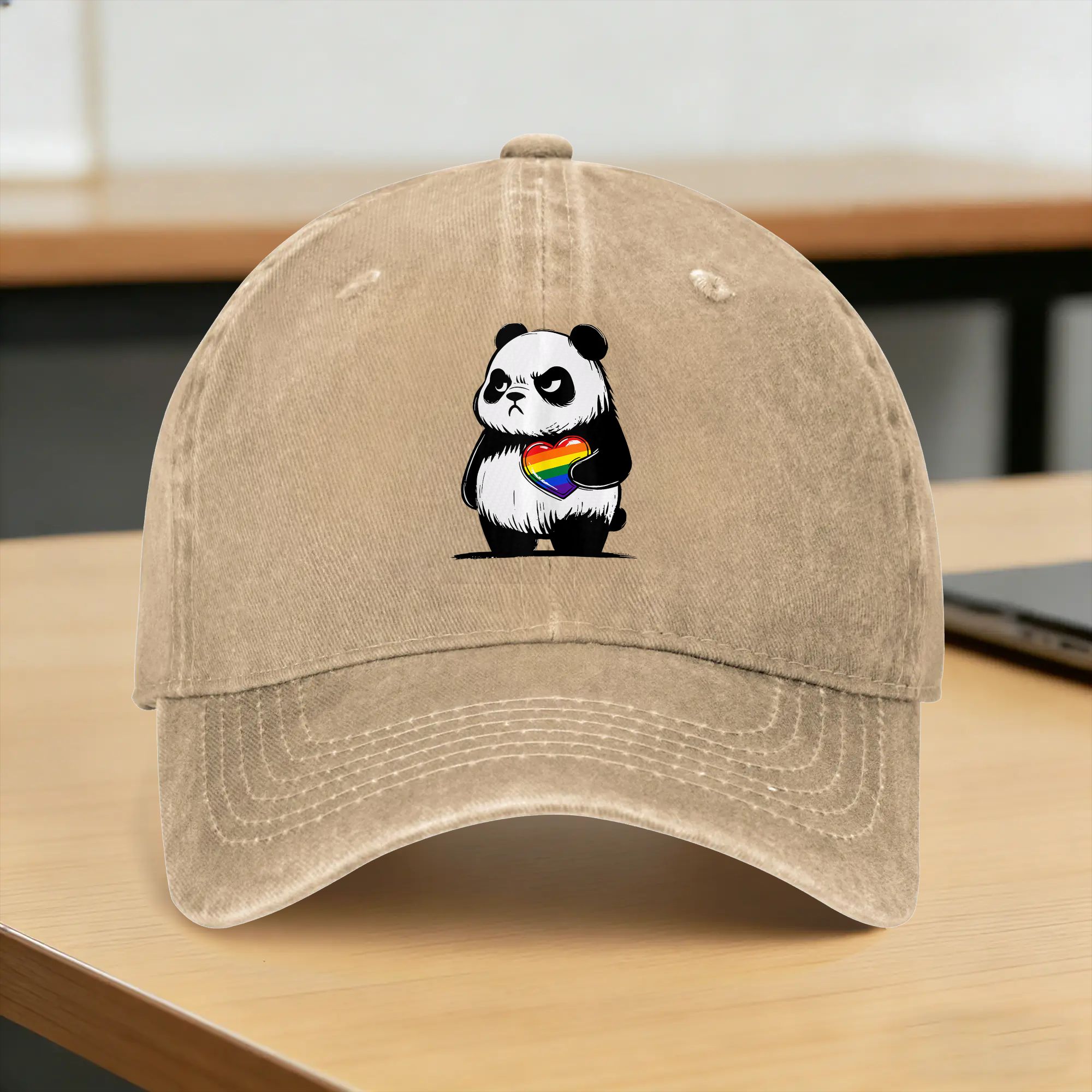 Outdoor Sport Hat Classic - Angry Panda LGBTQ Pride Month Baseball