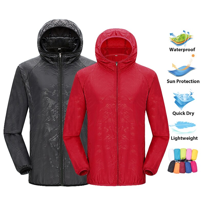 Outdoor Sport Windbreaker - LNGXO Unisex Hiking Jacket Men Women