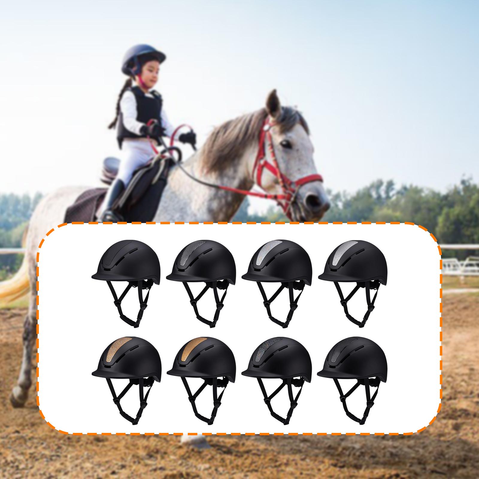 Equestrian Helmet - Adjustable Equestrian Helmet with Chin Strap