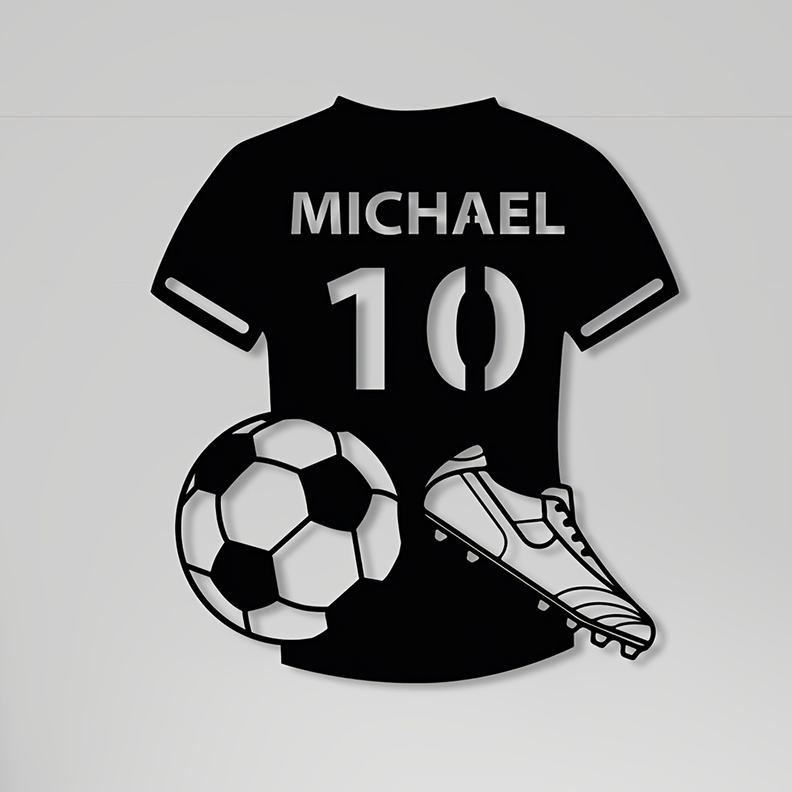 Outdoor Sport Games - Custom Metal Art Sign with Text&Soccer