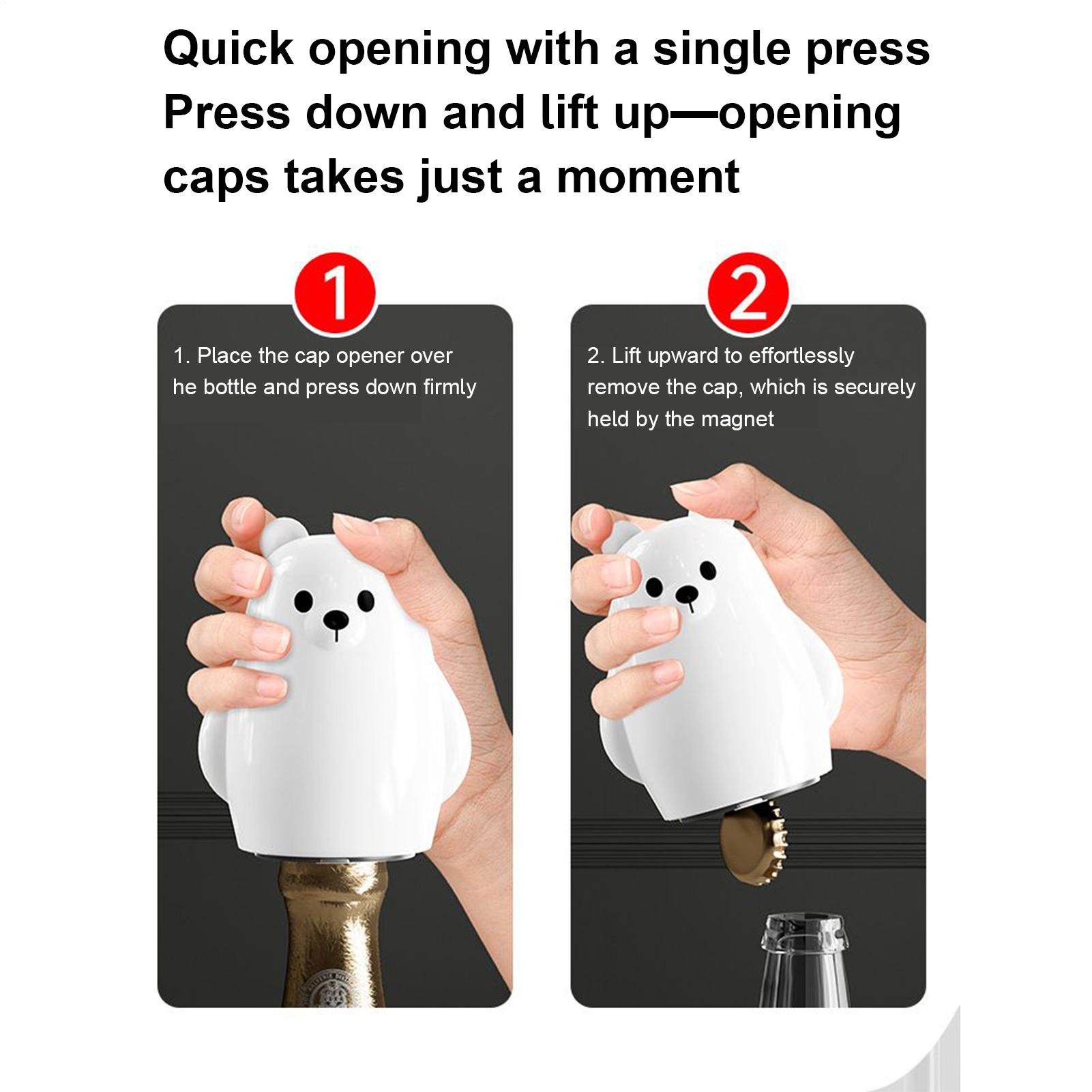 Press Bottle Opener Polar Bear - Outdoor Sport Games 评论和价格