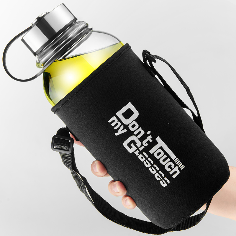 GIANXI Large Capacity Glass Wa - Outdoor Sport Glass Water Bottle 评论和价格