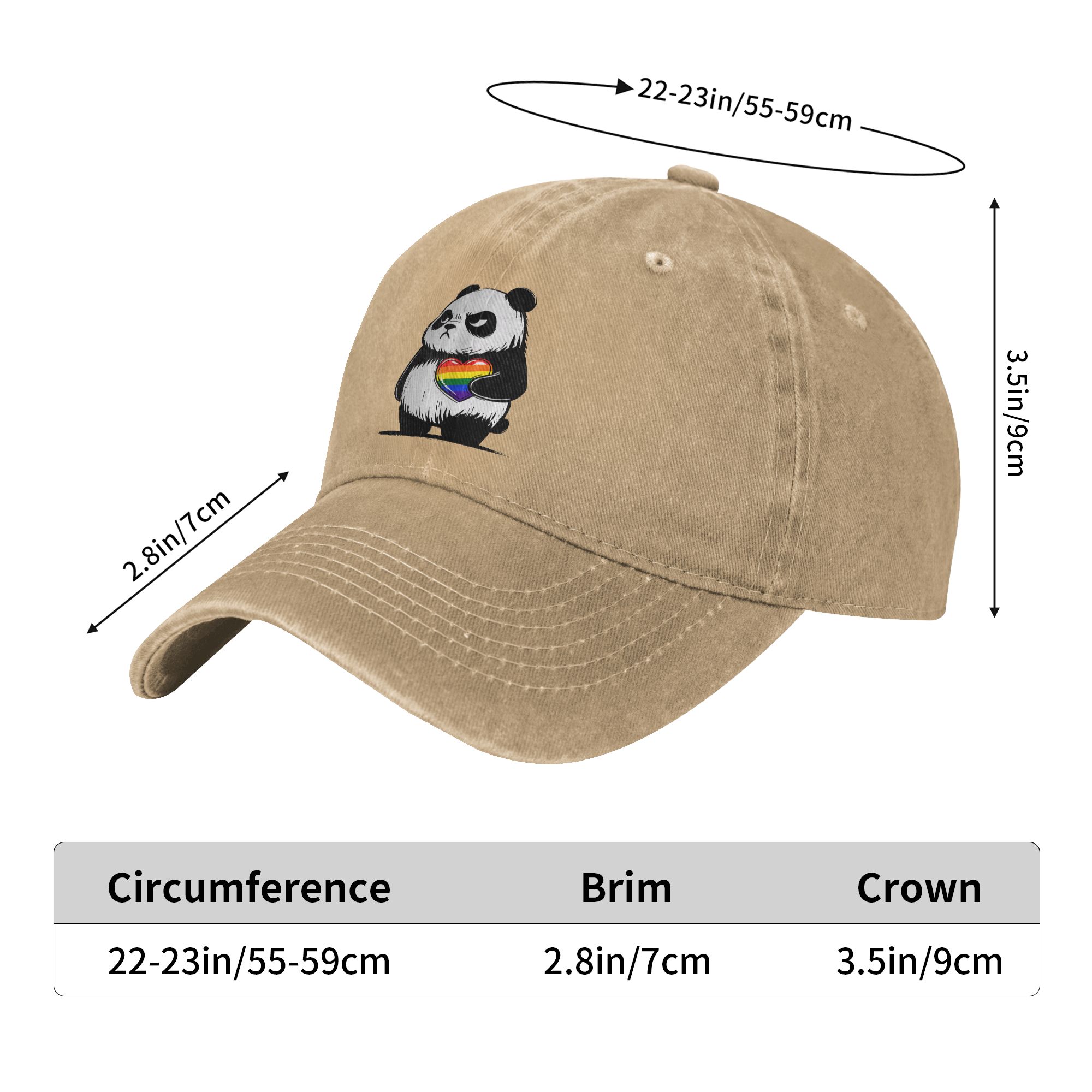 Angry Panda LGBTQ Pride Month  - Outdoor Sport Hat Classic 评论和价格