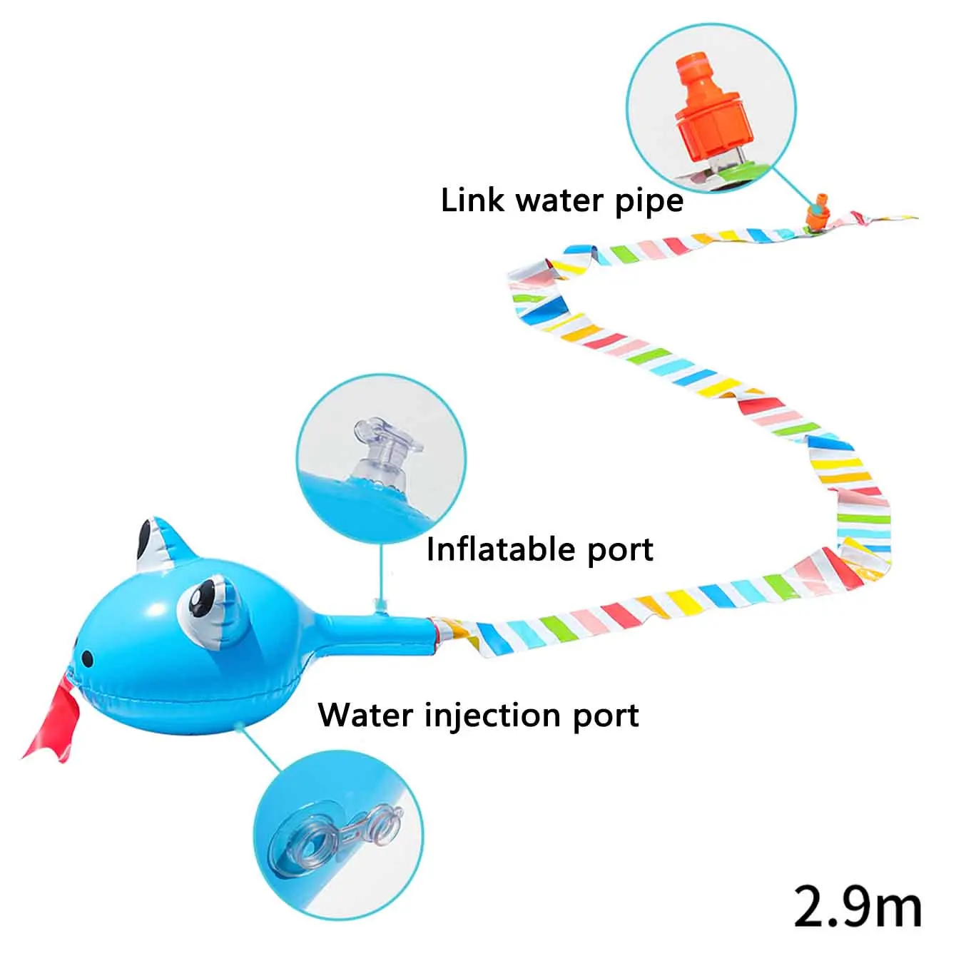 Inflatable Water Spray Snake T - Outdoor Sport Games 评论和价格