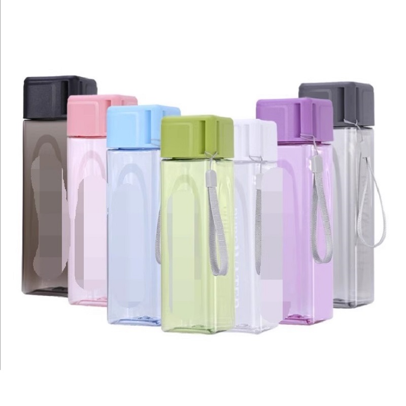 450ml,1pcs Clear Square Drinki - Outdoor Sport Glass Water Bottle 评论和价格