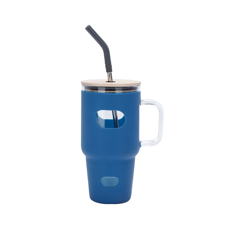32oz Portable Silicone Glass B - Outdoor Sport Glass Water Bottle 评论和价格