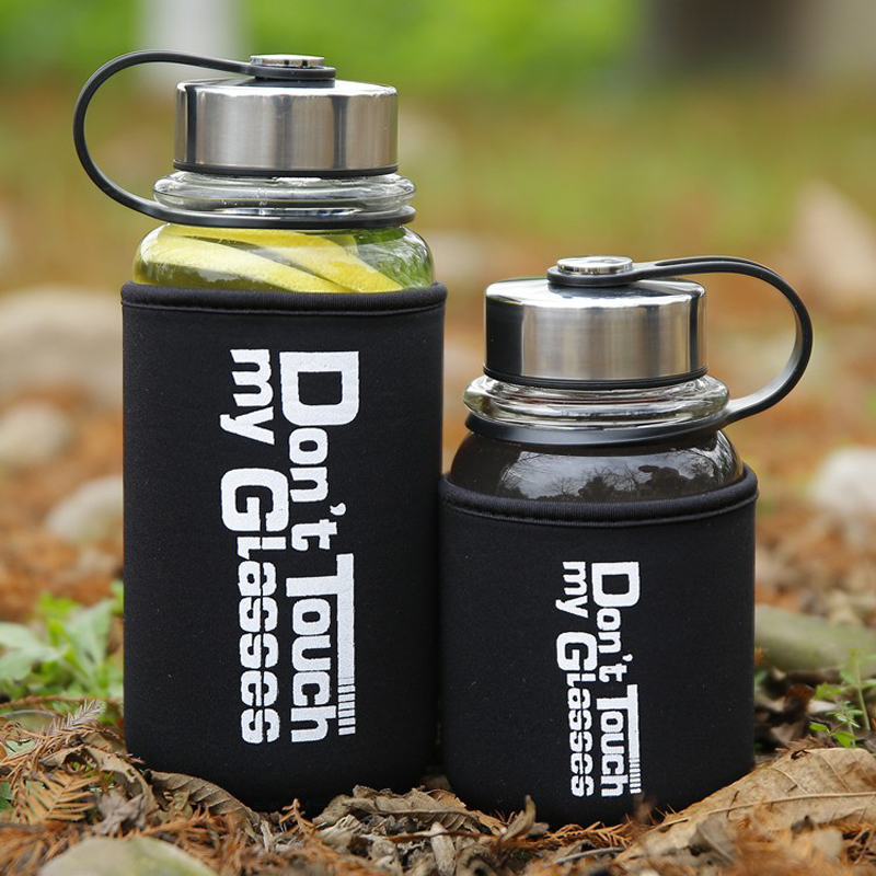 Portable 1000ml Glass Sports W - Outdoor Sport Glass Water Bottle 评论和价格
