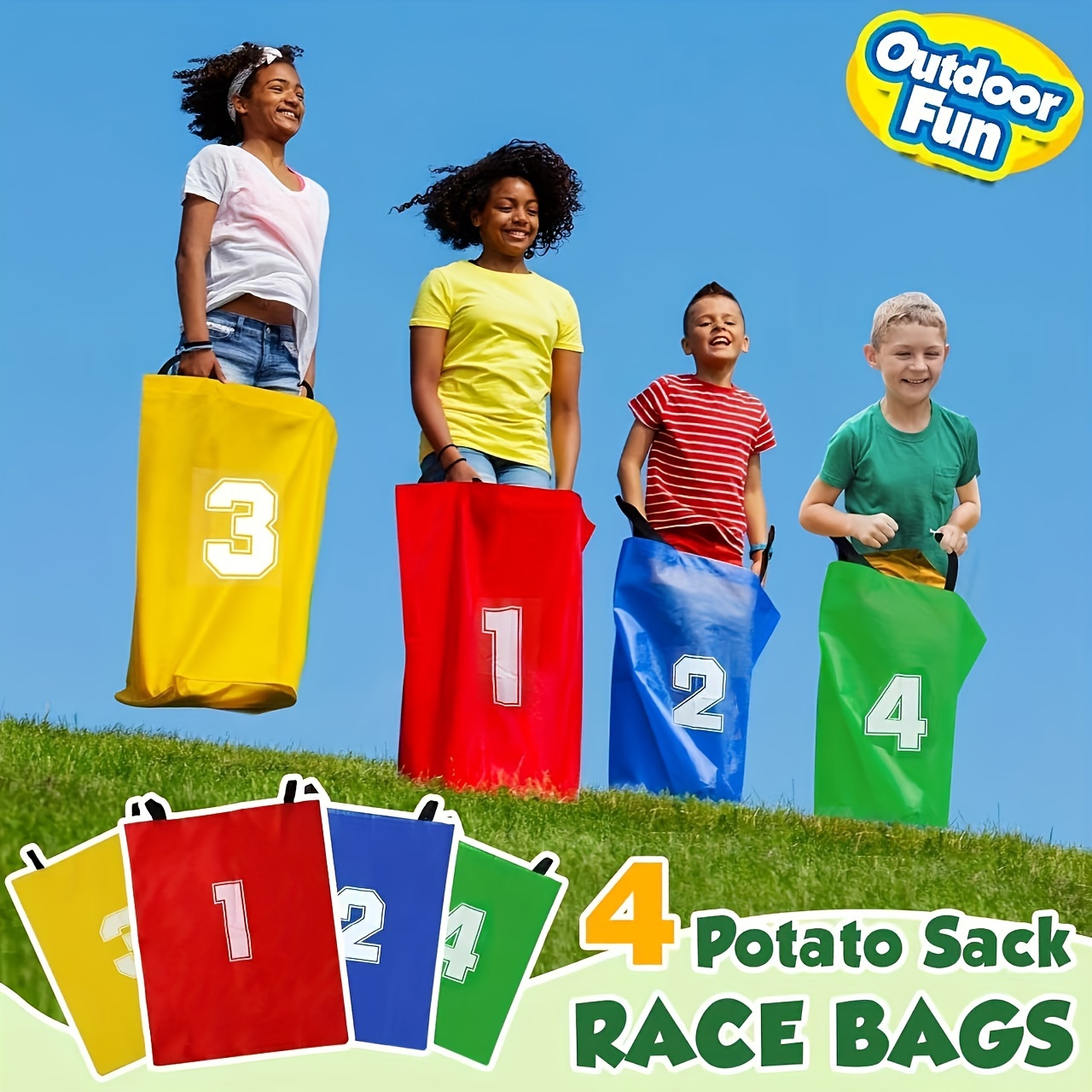 4pcs Canvas Potato Sack Game B - Outdoor Sport Games 评论和价格