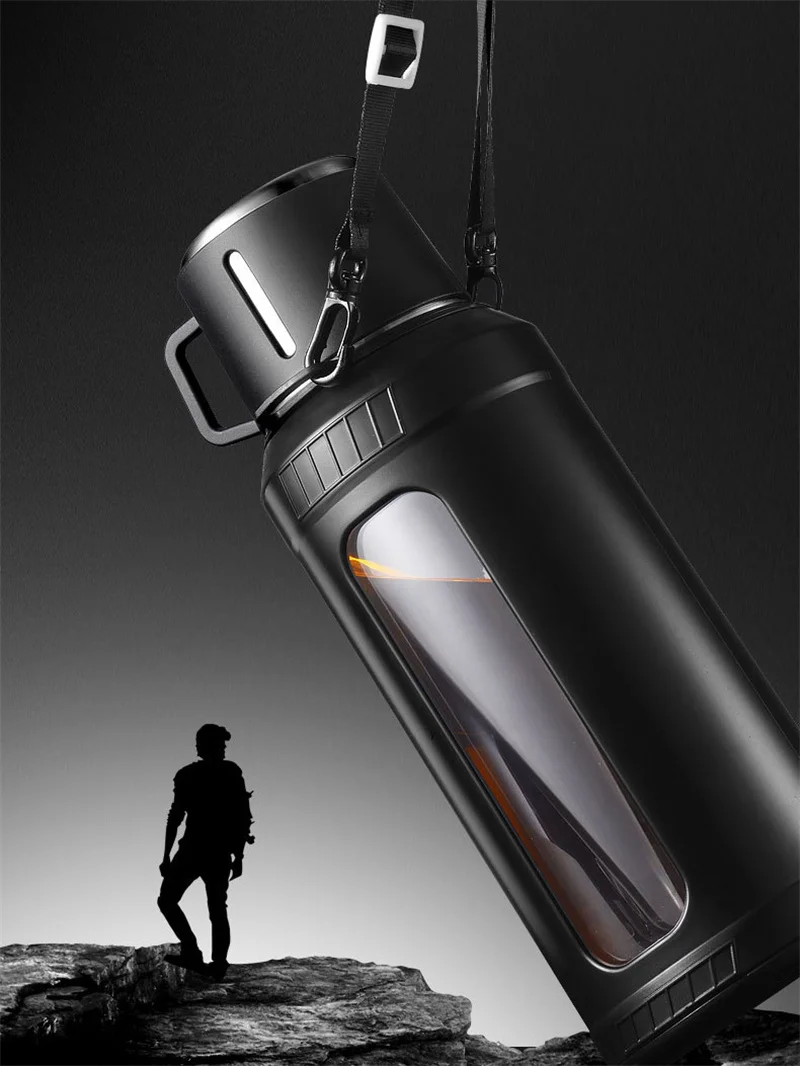 Large Capacity 2L Glass Water  - Outdoor Sport Glass Water Bottle 评论和价格