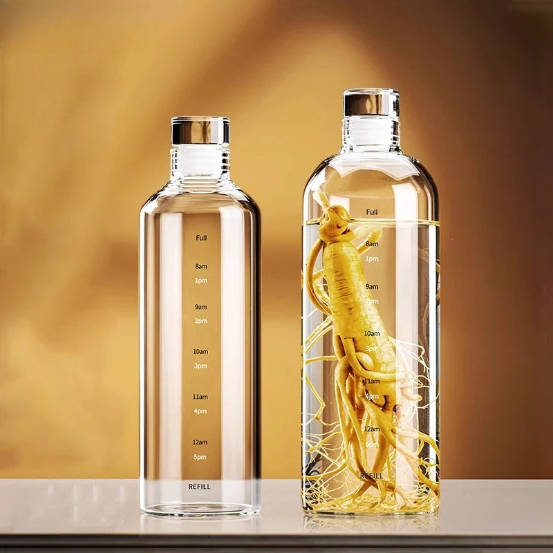 500/750/1000ml Glass Sport Wat - Outdoor Sport Glass Water Bottle 评论和价格