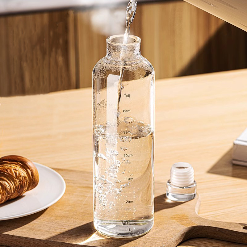 500/750/1000ml Glass Sport Wat - Outdoor Sport Glass Water Bottle 评论和价格